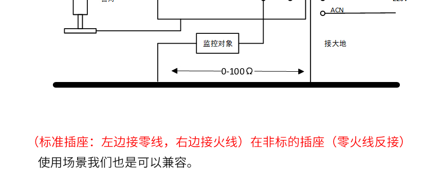 设备接地静电仪-接线示意图