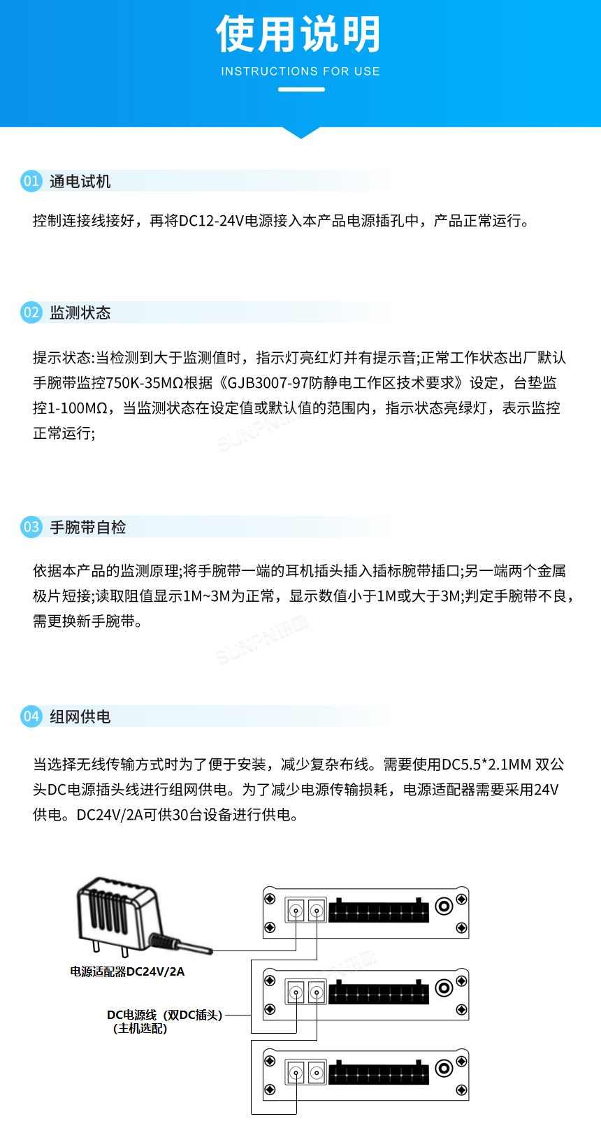 双回路防静电监控仪-使用说明