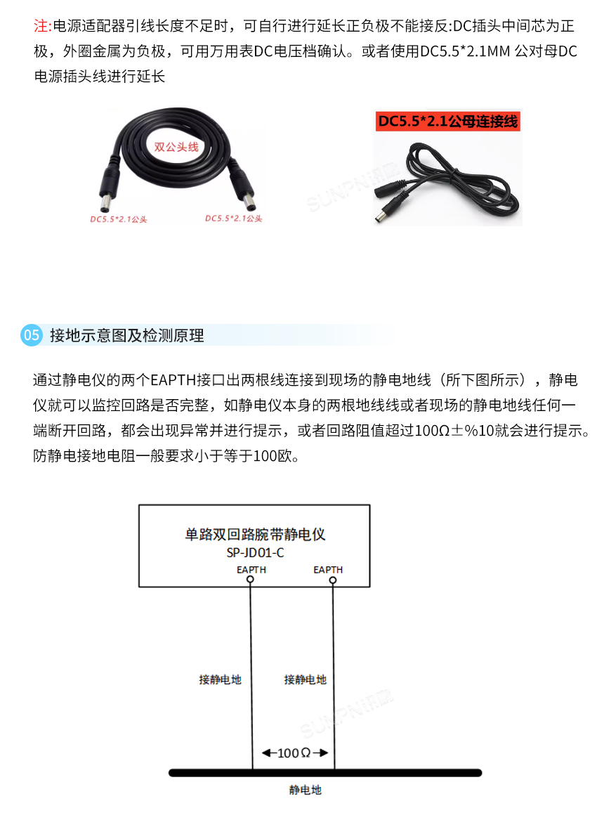 双回路防静电监控仪-使用说明