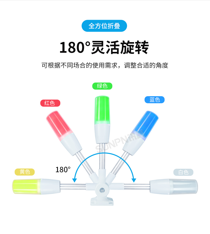 指示灯可灵活旋转