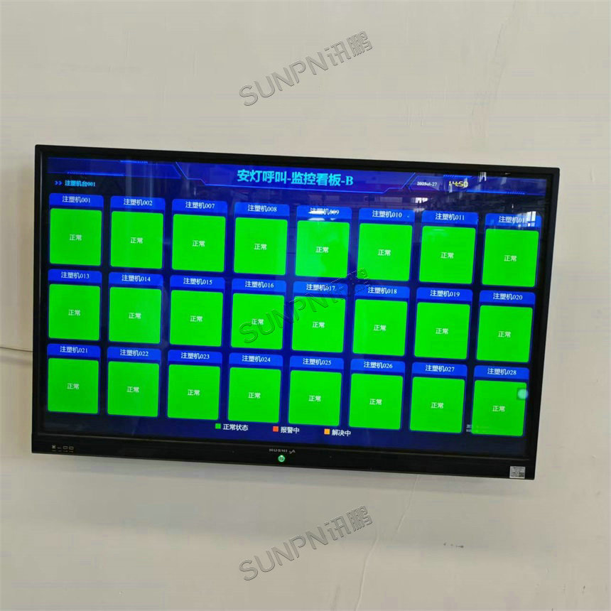 注塑车间安灯系统看板