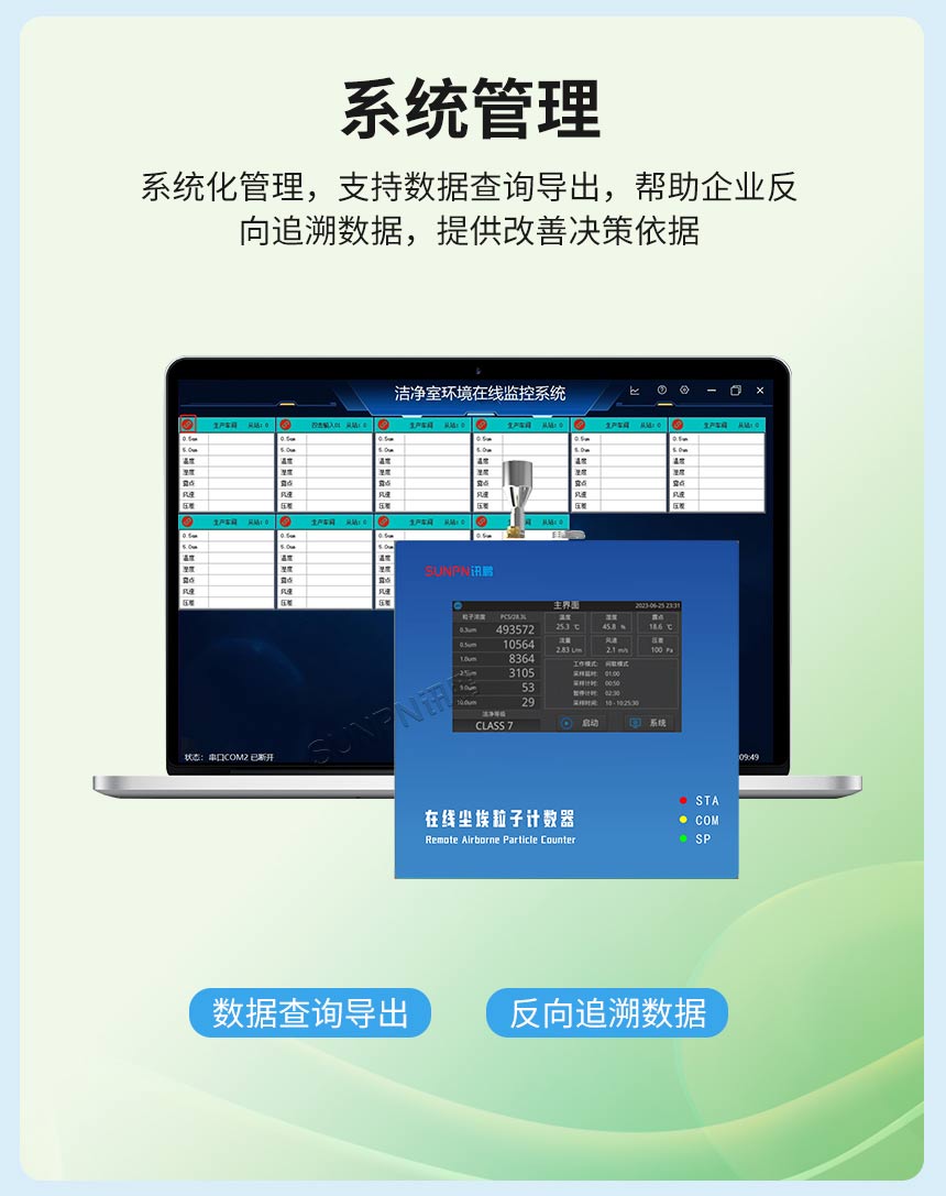 尘埃粒子计数器功能介绍