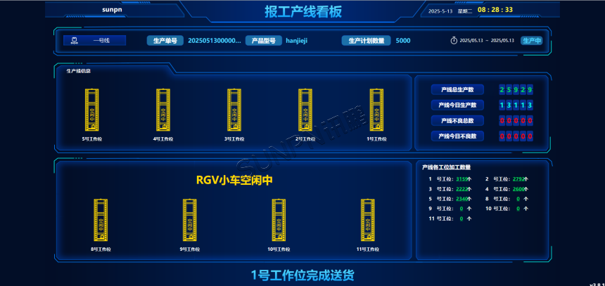 生产管理报工看板