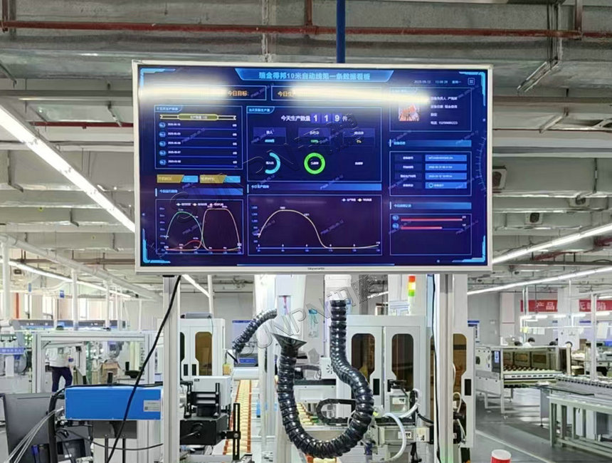 照明企业产线数据大屏