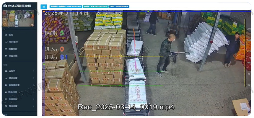 AI视觉计数器在仓储中应用