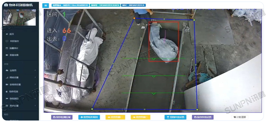 AI视觉计数器在透明袋流水线应用