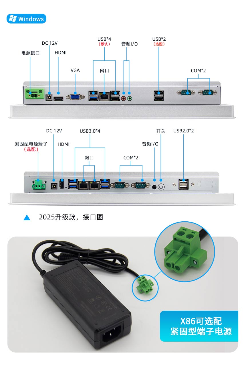 工业一体机接口说明