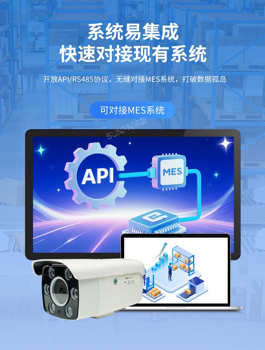 工业AI视觉计数传感器可与MES系统集成