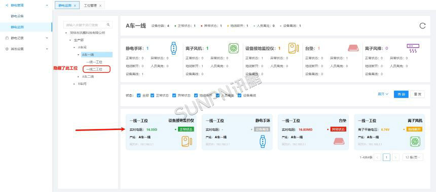 ESD防静电监控系统-平台展示