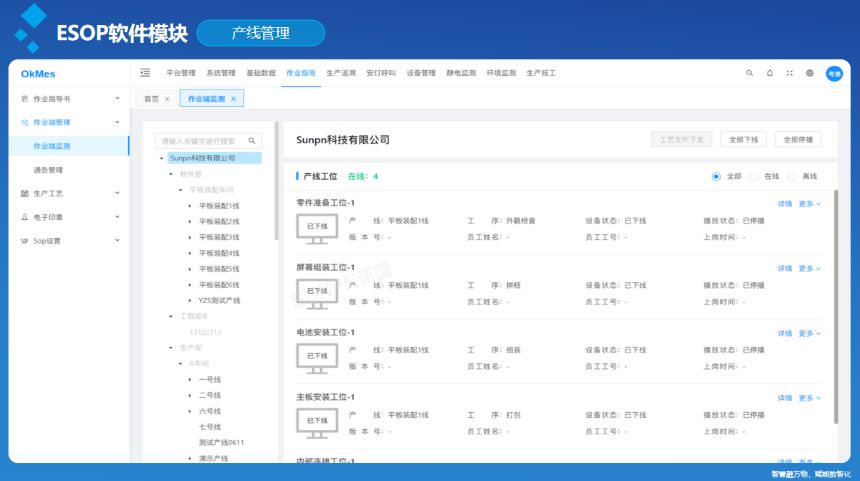 深圳讯鹏科技ESOP系统&生产报工-后台功能展示