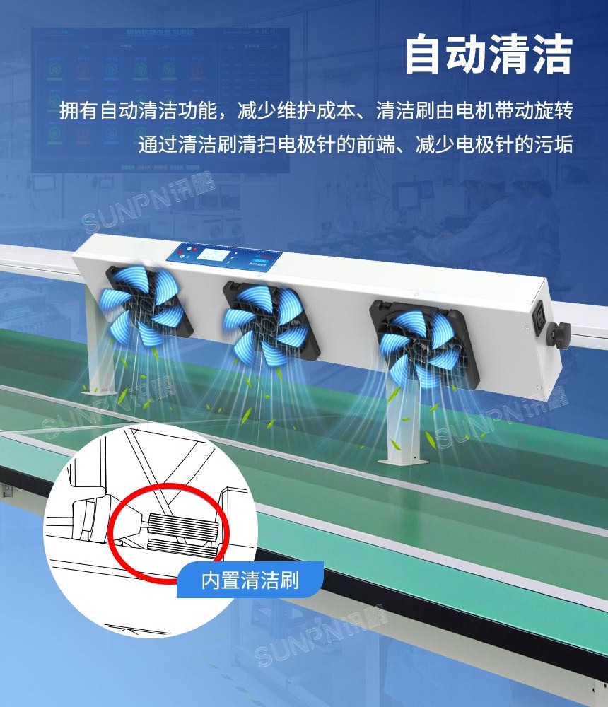 离子风机自动清洁功能