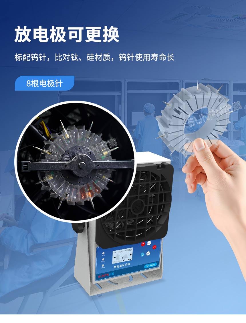离子风机放电极可更换