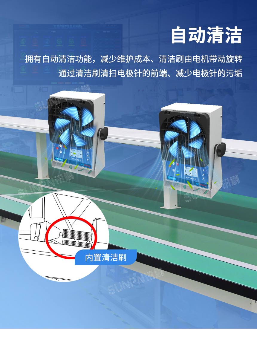离子风机自动清洁功能