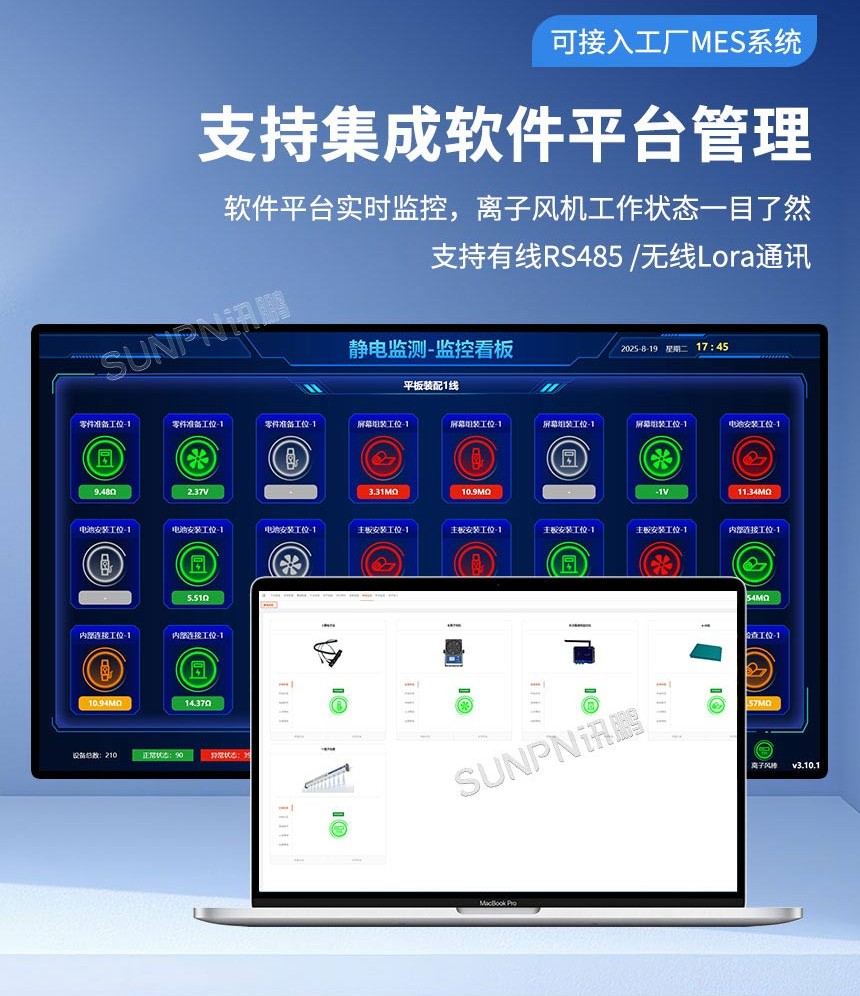离子风机可对接MES系统
