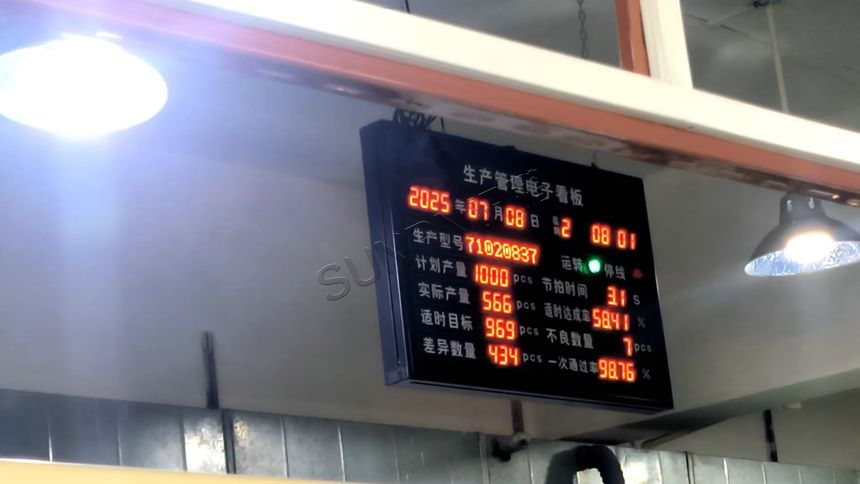讯鹏科技生产管理电子看板-现场案例图