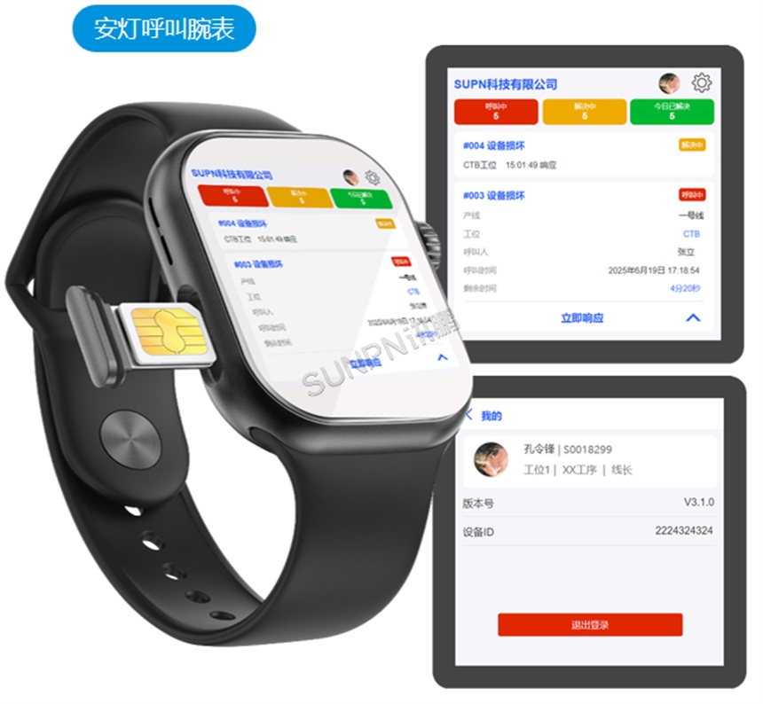 安灯呼叫腕表