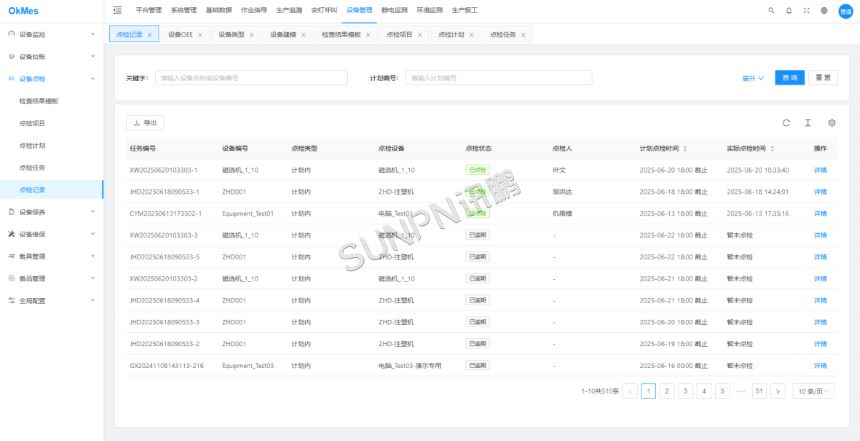深圳讯鹏科技设备管理系统-软件后台展示