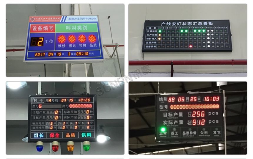 深圳讯鹏科技安灯看板-案例图