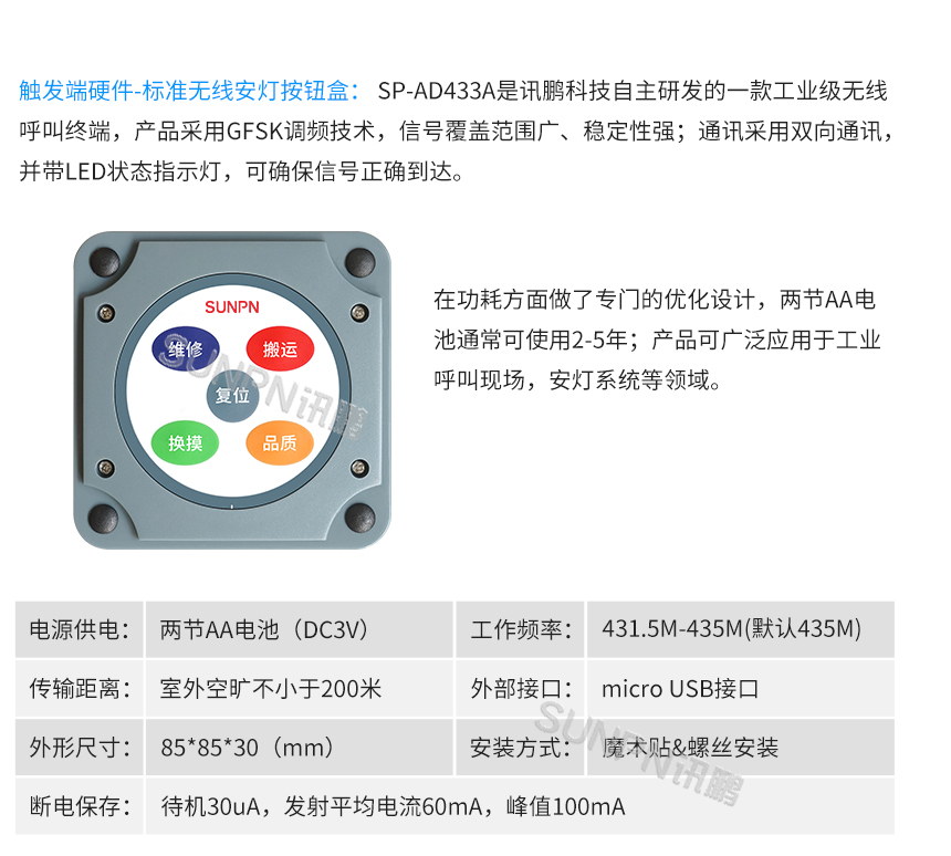 安灯系统硬件说明