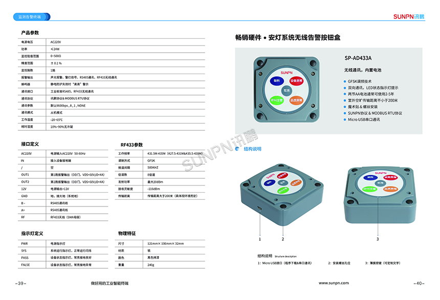 标准安灯按钮盒