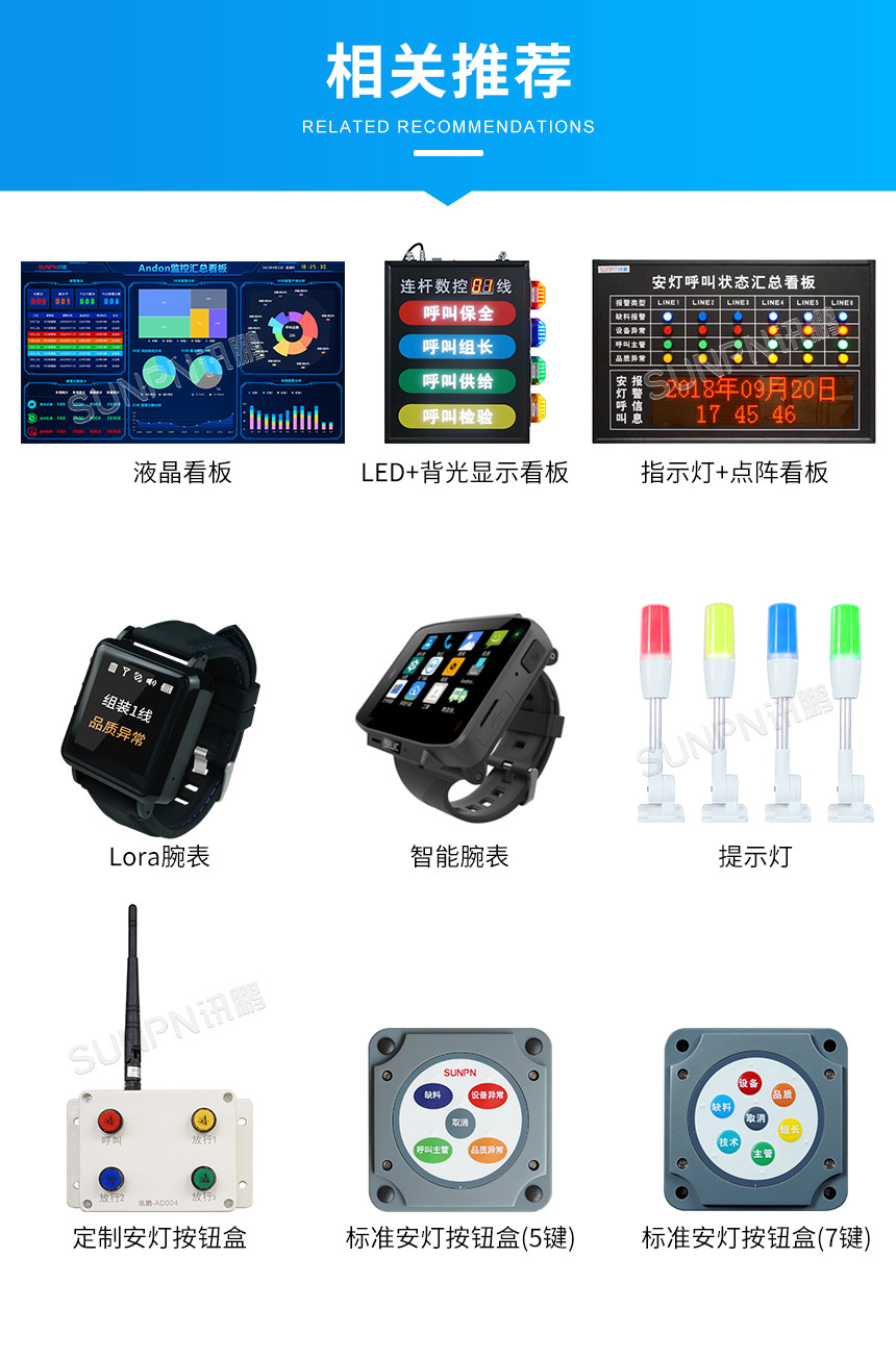 讯鹏科技安灯系统-相关硬件
