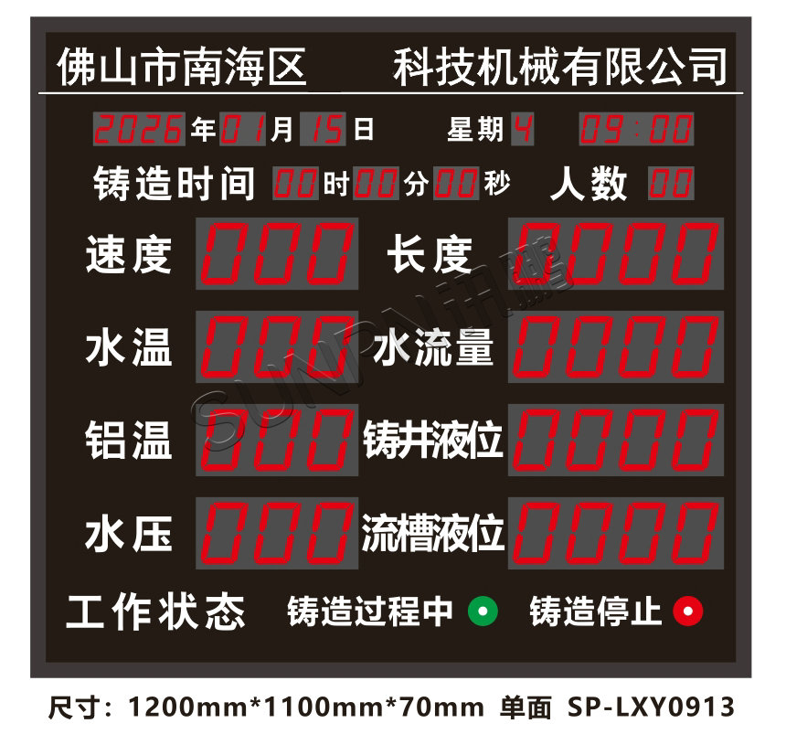 深圳讯鹏生产管理看板-案例图