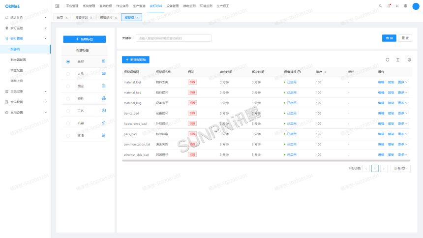 讯鹏科技:安灯呼叫系统-后台软件 讯鹏科技:安灯呼叫系统-后台软件