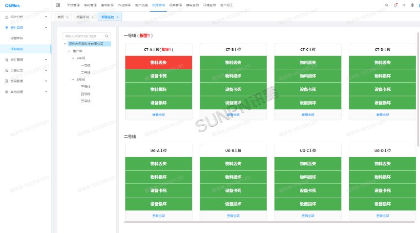 讯鹏科技:安灯呼叫系统-后台软件 讯鹏科技:安灯呼叫系统-后台软件