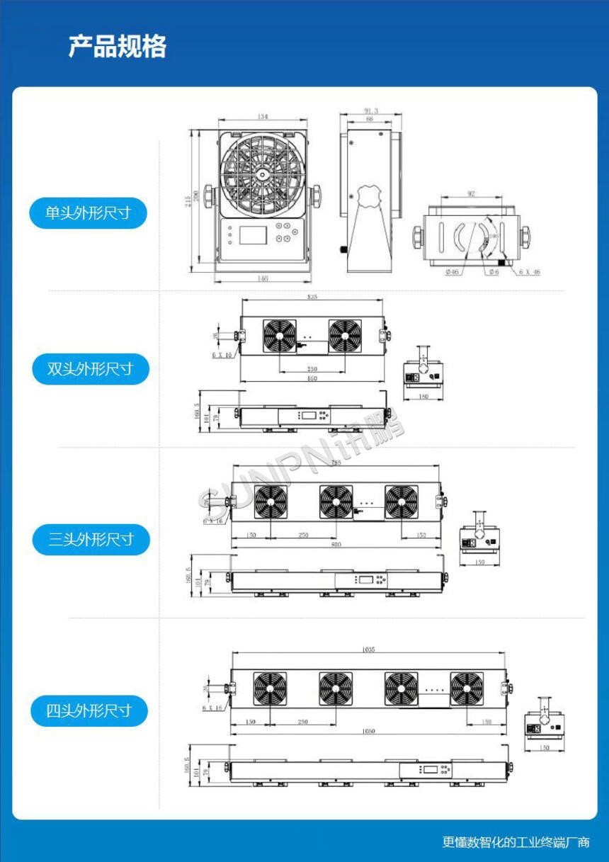 讯鹏科技：离子风机-产品参数介绍