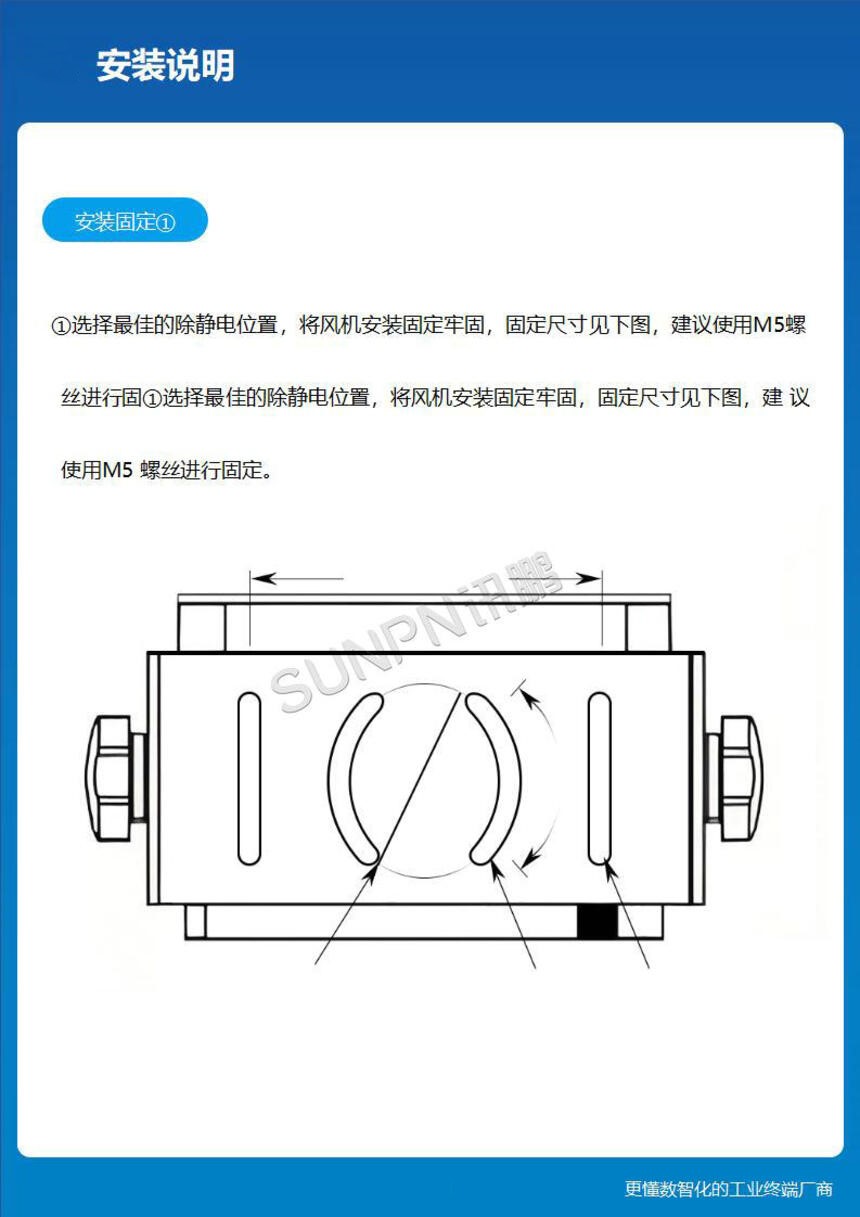 讯鹏科技:离子风机-安装说明 讯鹏科技:离子风机-安装说明