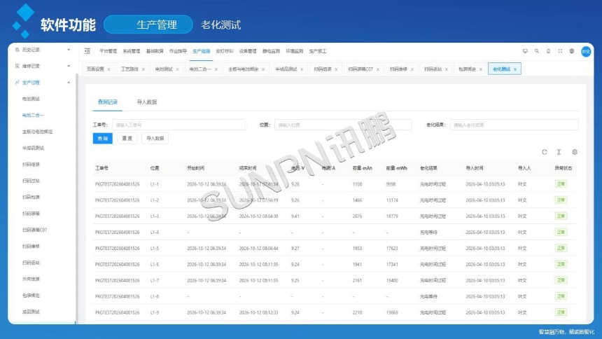 讯鹏科技：OKMES系统-充电宝案例软件说明