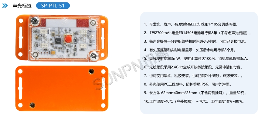 PTL 电子标签无线方案-核心产品技术规格详解