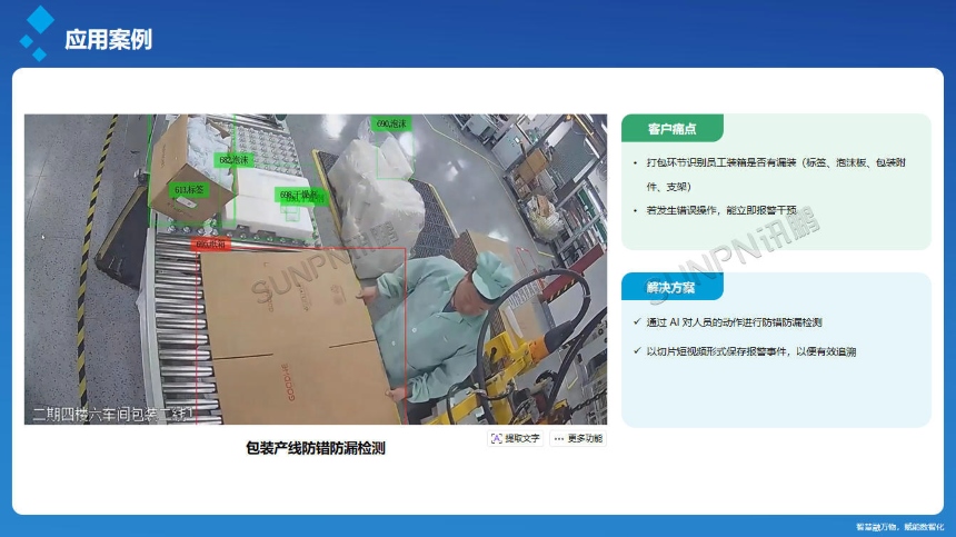 讯鹏科技:AI视觉作业防错系统-案例 讯鹏科技:AI视觉作业防错系统-案例