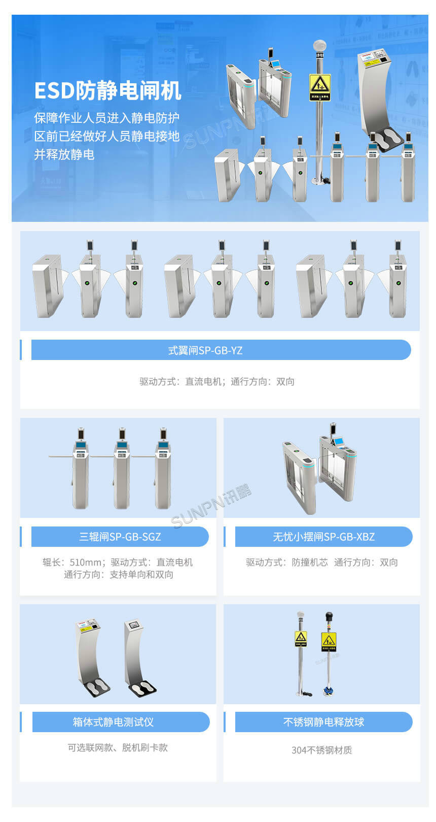 讯鹏科技:ESD防静电监控系统-防静电闸机 讯鹏科技:ESD防静电监控系统-防静电闸机