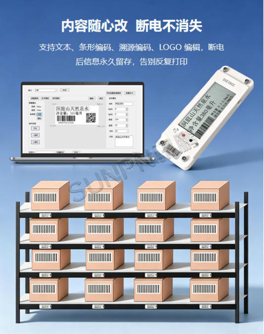 讯鹏科技：PTL墨水屏电子标签-功能说明