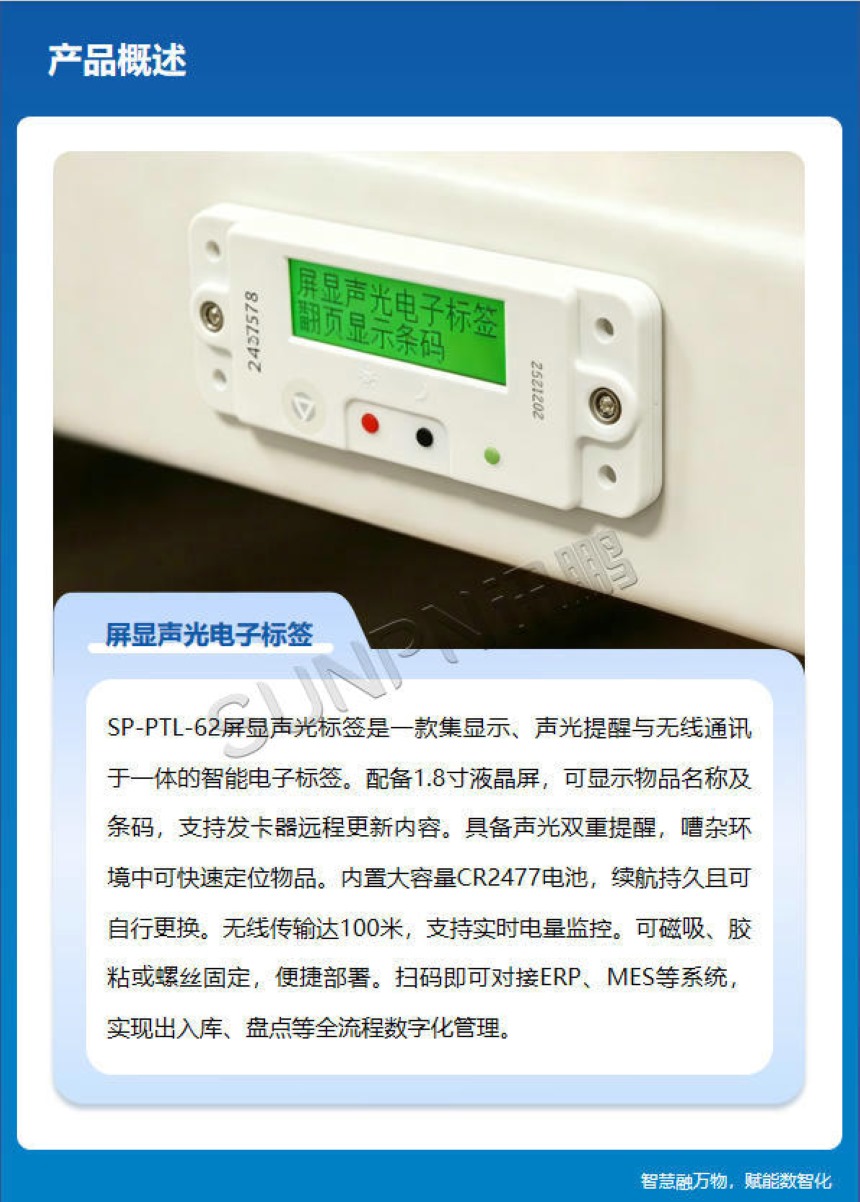 讯鹏科技:显屏电子标签-产品概述 讯鹏科技:显屏电子标签-产品概述